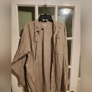 Dumas SC green checkered shirt Large
